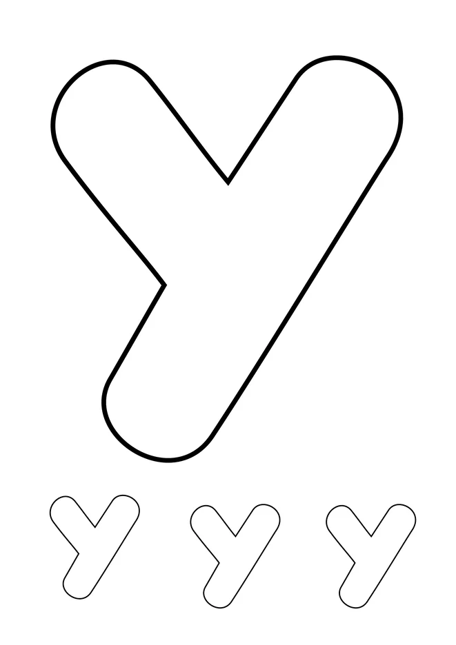 Alfabeto para colorir e imprimir para imprimir e colorir - imagem 26